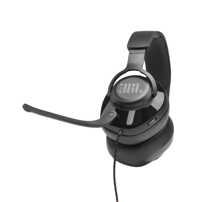 JBL Quantum 200 - Black - Wired over-ear gaming headset with flip-up mic - Detailshot 8 image number null